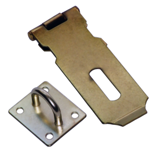 2-1/2" To 4-1/2" Brass Plated Security HASP